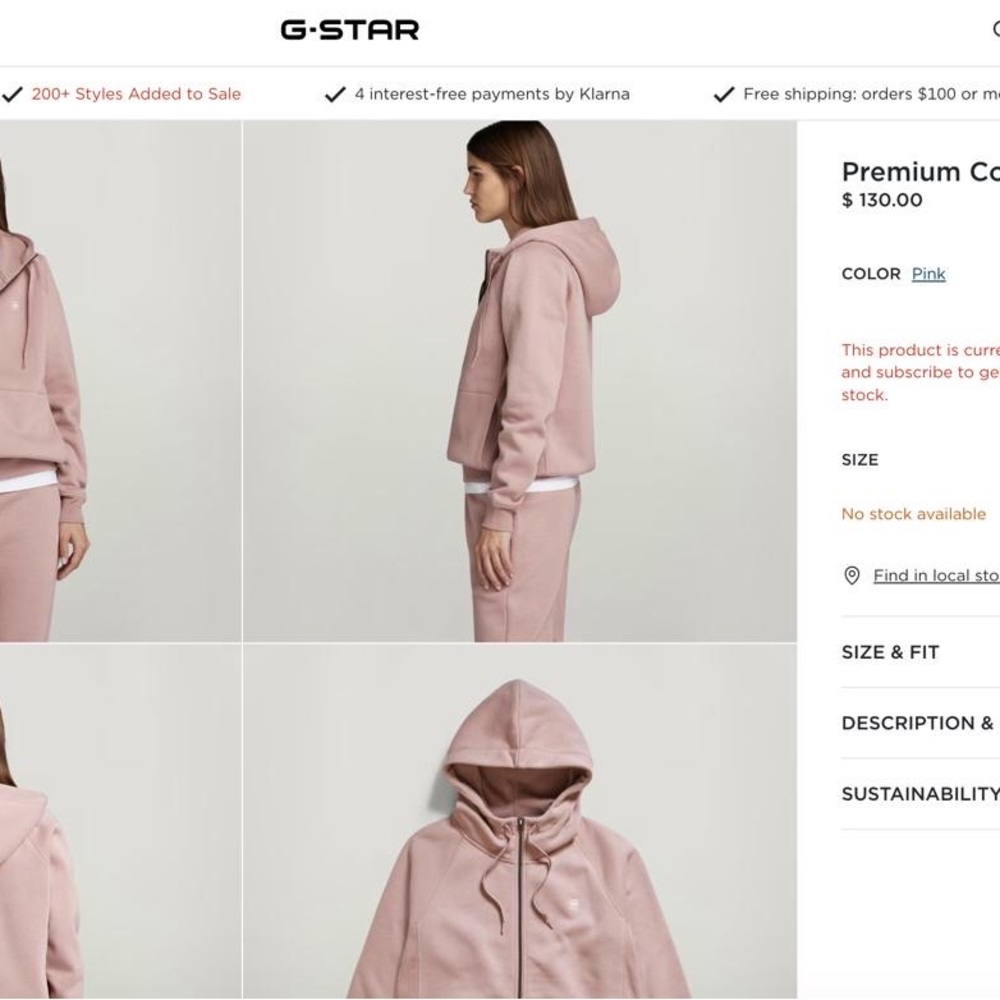 G-STAR Premium Core 2.0 Sweat Pants and Hoodie